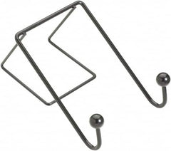 FELLOWES - 2 Hooks, 4" Long x 5-1/8" Deep, Metal Double Wall Hook - 6" High - Exact Tooling
