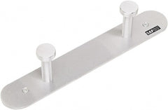 Safco - 2 Hooks, 12" Long x 2-3/4" Deep, Metal Wall/Door Hat/Coat Hook - 2" High - Exact Tooling