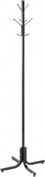 Safco - 4 Hooks, 21" Long x 21" Deep, Metal Floor Costumer - 70" High - Exact Tooling