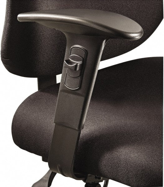 Safco - Black Adjustable T-Pad Arms - For Safco Alday 24/7 Task Chairs; Safco Vue Heavy-Duty Extended Height Stools - Exact Tooling