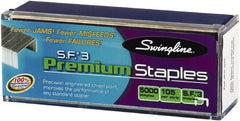 Swingline - 1/4" Leg Length, Galvanized Steel Staples-Cartridge - 25 Sheet Capacity, For Use with All Standard Half-Strip Staplers - Exact Tooling
