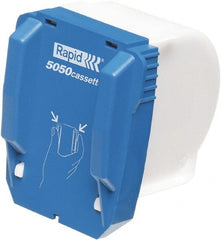 Rapid - 19/64" Leg Length, Galvanized Steel Staples-Cartridge - 50 Sheet Capacity, For Use with 5050e - Exact Tooling