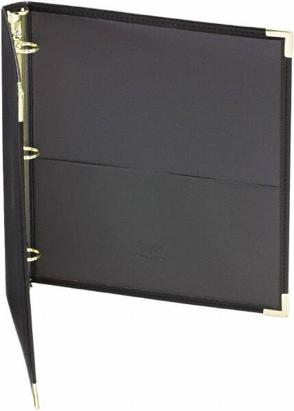 Samsill - 225 Sheet Capacity, 11 x 8-1/2", Non-View Ring Binder - Vinyl, Black - Exact Tooling