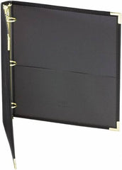 Samsill - 225 Sheet Capacity, 11 x 8-1/2", Non-View Ring Binder - Vinyl, Black - Exact Tooling