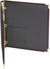 Samsill - 225 Sheet Capacity, 11 x 8-1/2", Non-View Ring Binder - Vinyl, Burgundy - Exact Tooling