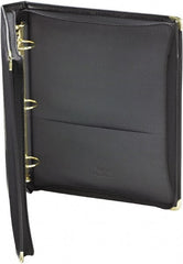 Samsill - 350 Sheet Capacity, 11 x 8-1/2", Non-View Ring Binder - Vinyl, Black - Exact Tooling