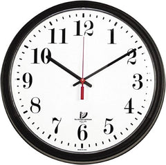 Chicago Lighthouse - White Face, Dial Wall Clock - Analog Display, Black Case, Runs on AA Battery - Exact Tooling