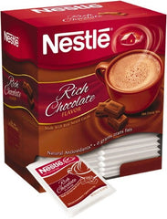 Nestle - Hot Cocoa Mix, Rich Chocolate, 0.71 oz Packets, 50/Box - Exact Tooling