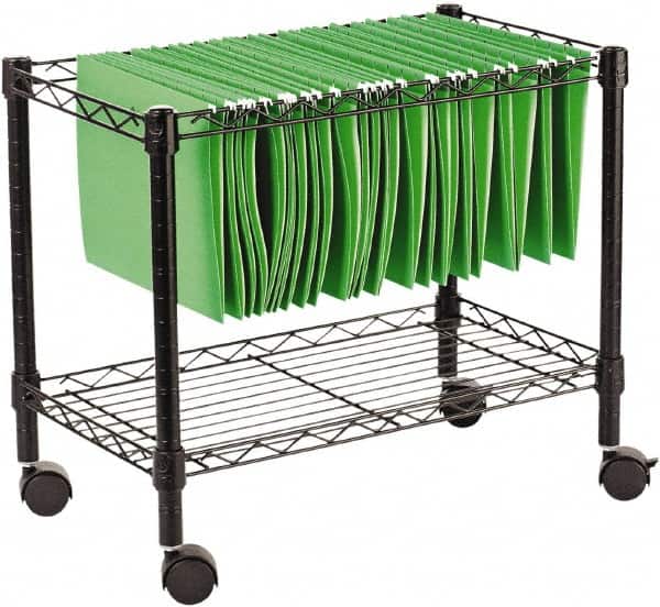 ALERA - 250 Lb Capacity, 24" Wide x 14" Long x 21" High File Cart - 1 Shelf, Steel - Exact Tooling