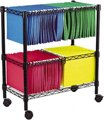 ALERA - 250 Lb Capacity, 26" Wide x 14" Long x 29-1/2" High File Cart - 1 Shelf, Steel - Exact Tooling