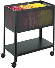 Safco - 5 Lb Capacity, 13-1/2" Wide x 24-1/4" Long x 27-1/2" High Tote Cart - 1 Shelf, Steel - Exact Tooling