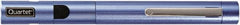 Quartet - Metal Pen Size Laser Pointer - Blue, 2 AAA Batteries Included - Exact Tooling