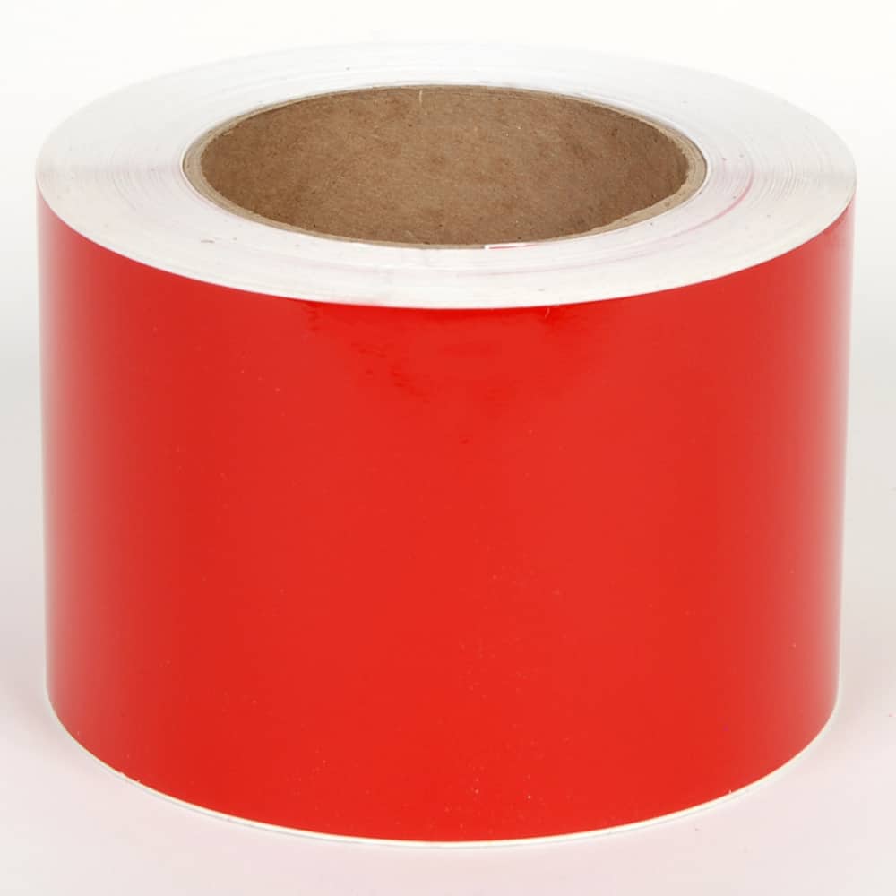 Cobra Systems - Labels, Ribbons & Tapes; Type: Vinyl Tape ; Color: Red ; For Use With: VNM8 ; Width (Inch): 6 ; Length (Feet): 150 ; Material: Vinyl - Exact Tooling