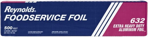 Reynolds - Extra Heavy-Duty Aluminum Foil Roll, 18" x 500', Silver - Use with Food Protection - Exact Tooling