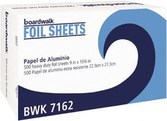 Boardwalk - Pop-Up Aluminum Foil Wrap Sheets, 9 x 10-3/4, Silver, 500/Box, 6 Boxes/Carton - Use with Food Protection - Exact Tooling