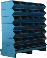 Stackbin - 7 Bin, Shelving Unit with Openings & Base - 37" Wide x 41" High - Exact Tooling
