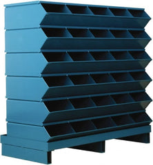 Stackbin - 6 Bin, Shelving Unit with Openings & Base - 37" Wide x 35-1/2" High - Exact Tooling