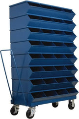Stackbin - 8 Bin, Shelving Unit with Openings & Base - 37" Wide x 60-1/2" High - Exact Tooling