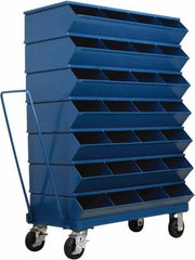 Stackbin - 7 Bin, Shelving Unit with Openings & Base - 37" Wide x 53-3/4" High - Exact Tooling