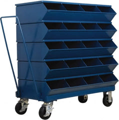 Stackbin - 5 Bin, Shelving Unit with Openings & Base - 37" Wide x 40" High - Exact Tooling