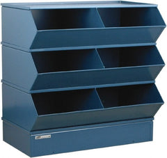 Stackbin - 3 Bin, Shelving Unit with Openings & Base - 37" Wide x 33" High - Exact Tooling