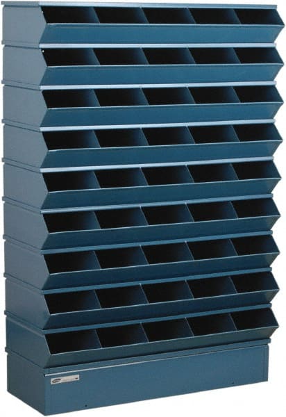Stackbin - 9 Bin, Shelving Unit with Openings & Base - 37" Wide x 54" High - Exact Tooling