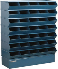 Stackbin - 7 Bin, Shelving Unit with Openings & Base - 37" Wide x 42" High - Exact Tooling