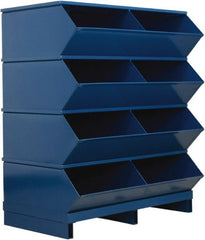 Stackbin - 4 Bin, Shelving Unit with Openings & Base - 37" Wide x 46" High - Exact Tooling