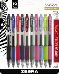 Zebra - Conical Roller Ball Pen - Assorted Colors - Exact Tooling