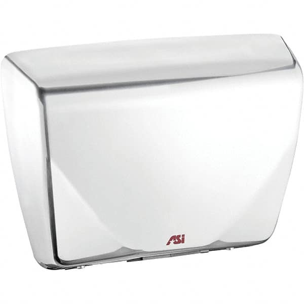 ASI-American Specialties, Inc. - 2200 Watt White Finish Electric Hand Dryer - 277 Volts, 7.9 Amps, 14-7/16" Wide x 10-13/16" High x 3-15/16" Deep - Exact Tooling
