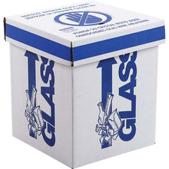 Dynalon Labware - 1 6-Piece White & Blue Rectangle Open Top Disposal Box - Exact Tooling