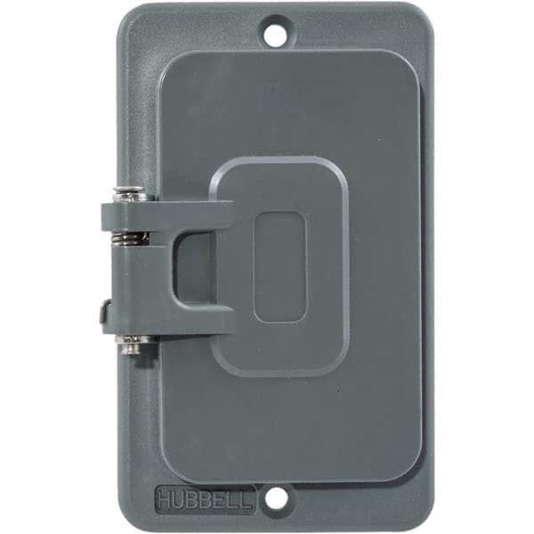 Hubbell Wiring Device-Kellems - Electrical Outlet Box & Switch Box Accessories Accessory Type: Box Cover Material: PBT Resin - Exact Tooling