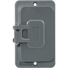 Hubbell Wiring Device-Kellems - Electrical Outlet Box & Switch Box Accessories Accessory Type: Box Cover Material: PBT Resin - Exact Tooling