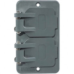 Hubbell Wiring Device-Kellems - Electrical Outlet Box & Switch Box Accessories Accessory Type: Box Cover Material: PBT Resin - Exact Tooling