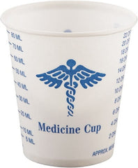 Solo - Paper Medical & Dental Graduated Cups, 3 oz - White & Blue - Exact Tooling