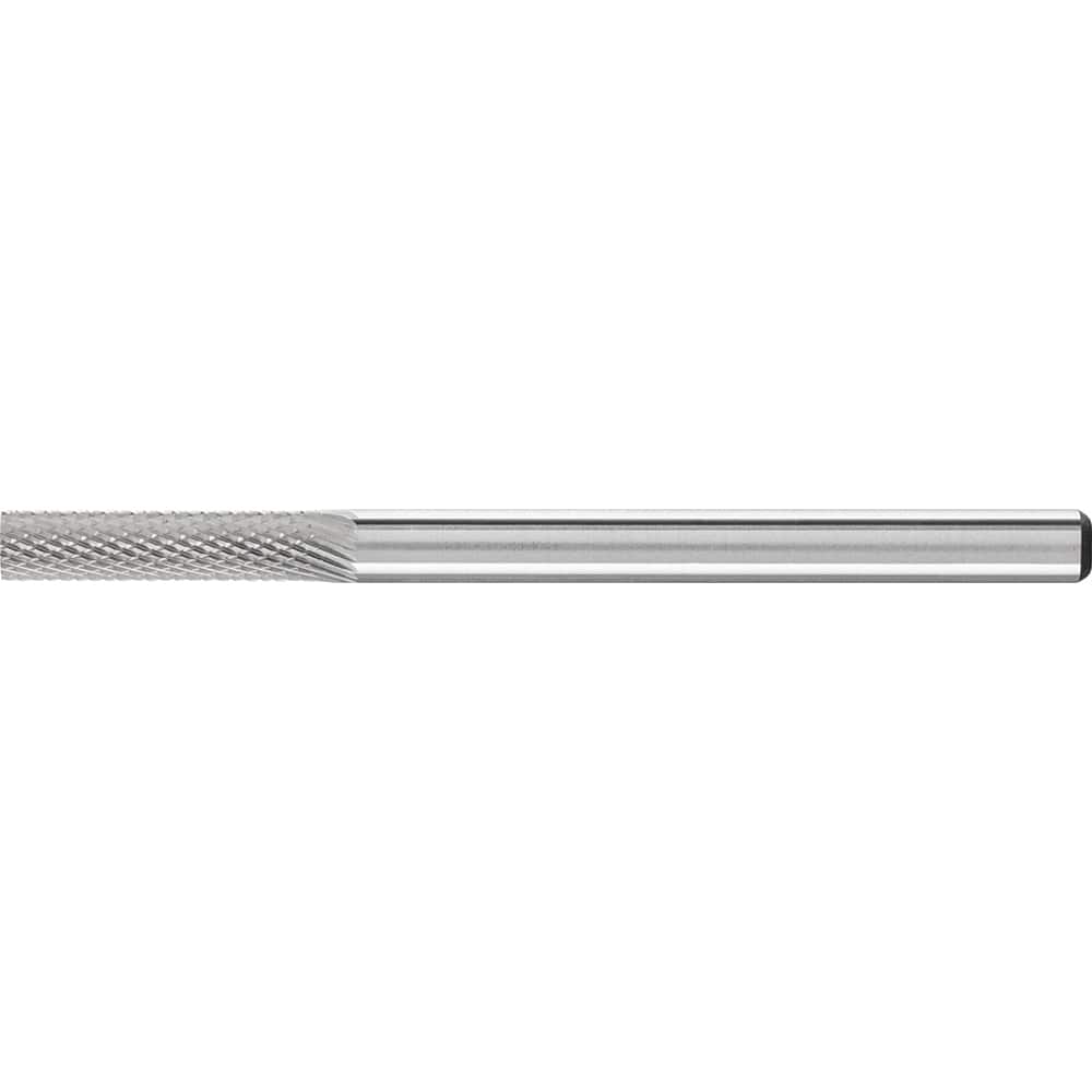 PFERD - SA-43, 1/8" Cut Diam, 1/8" Shank Diam, Carbide Diamond Pattern Cylinder Burr - Exact Tooling
