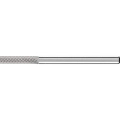 PFERD - SA-43, 1/8" Cut Diam, 1/8" Shank Diam, Carbide Diamond Pattern Cylinder Burr - Exact Tooling