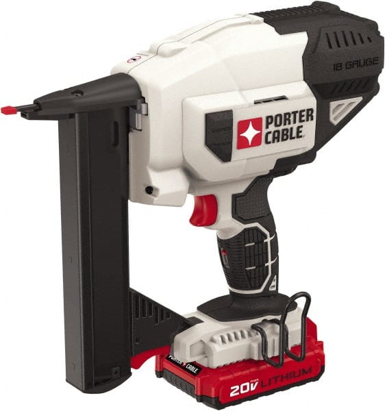 Porter-Cable - 1/4" Crown, 18 Gauge, 100 Staple Capacity Power Stapler - Includes Charger & 20V Max Battery - Exact Tooling