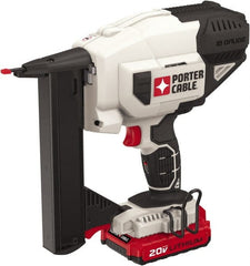 Porter-Cable - 1/4" Crown, 18 Gauge, 100 Staple Capacity Power Stapler - Includes Charger & 20V Max Battery - Exact Tooling