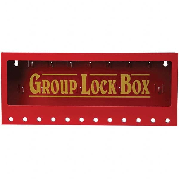 Brady - 1 13-Piece Kit 2-1/4" Deep x 16-3/4" Wide x 7" High Wall Mount Group Lockout Box - Exact Tooling