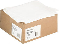 Tatco - Paper Table Cover, Embossed, with Plastic Liner, 54" x 108", White, 20/Carton - Exact Tooling
