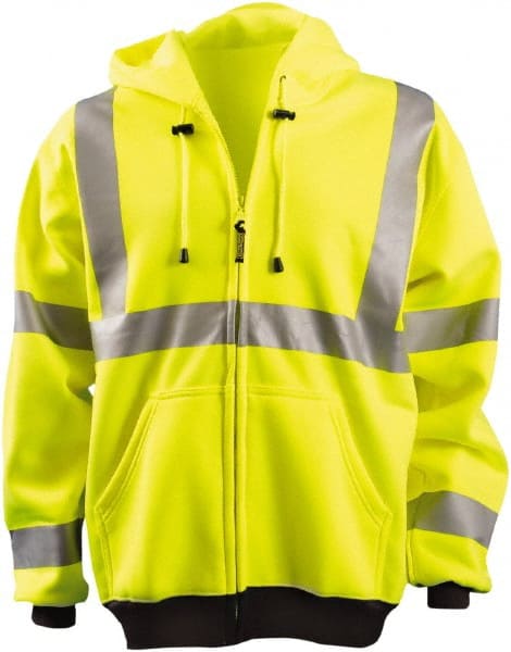 OccuNomix - Size 2XL Hi-Viz Yellow High Visibility Sweatshirt - Exact Tooling