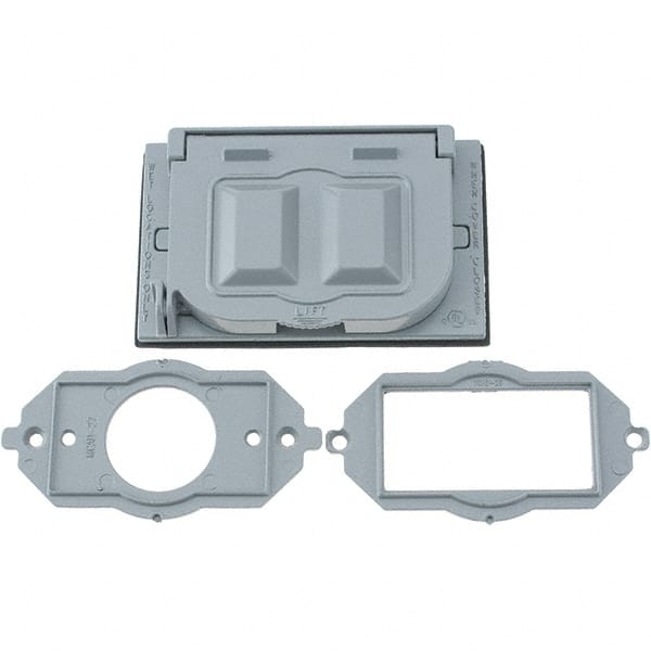 Leviton - Electrical Outlet Box Aluminum Device Cover - Exact Tooling