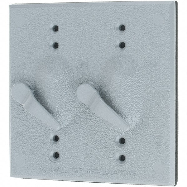 Leviton - Electrical Outlet Box Aluminum\xB6Zinc Device Cover - Exact Tooling