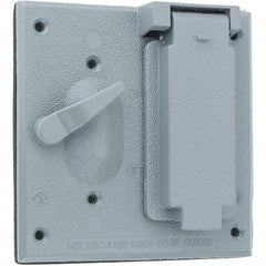 Leviton - Electrical Outlet Box Zinc Device Cover - Exact Tooling