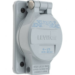 Leviton - Straight Blade Receptacles   Receptacle Type: Single Receptacle    Grade: Industrial - Exact Tooling