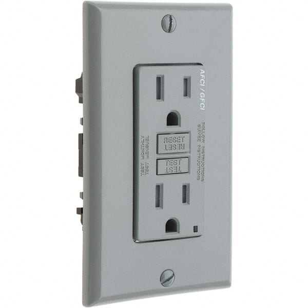 Leviton - GFCI Receptacles Grade: Commercial Color: Gray - Exact Tooling