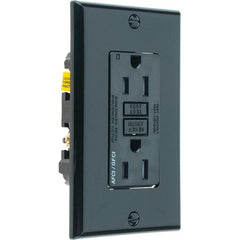 Leviton - GFCI Receptacles Grade: Commercial Color: Black - Exact Tooling