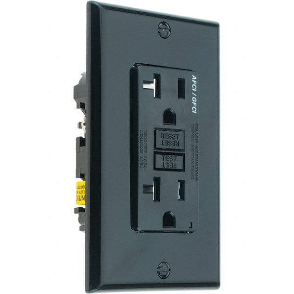 Leviton - GFCI Receptacles Grade: Commercial Color: Black - Exact Tooling