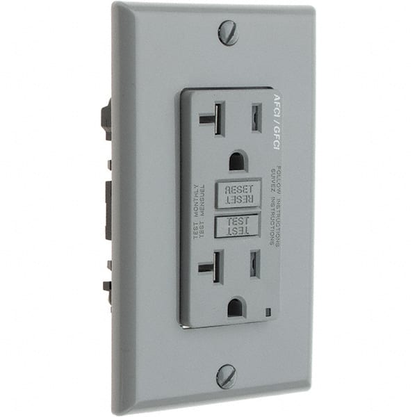 Leviton - GFCI Receptacles Grade: Commercial Color: Gray - Exact Tooling